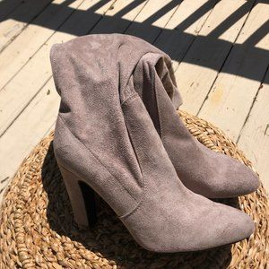 Suede over the knee boots